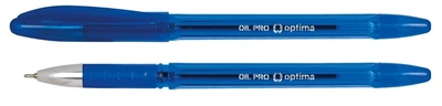 Ручка масляна Optima OIL PRO чорнило синє 0.5 мм пластик (O15616-02)