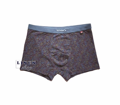 Фиолетовые мужские трусы шорты с абстрактным рисунком Colour style TASO 5838 3XL