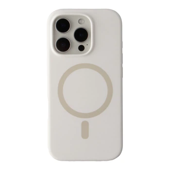 Чохол Glow Silicone Case with Magsafe для iPhone 16 Pro Max White