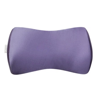 Ортопедическая подушка для сна на животе Roller Pillow №2 (под живот) от Beauty Balance, шелковая наволочка, цвет Лаванда, 41х23х9 см