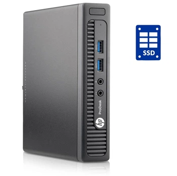 Неттоп HP ProDesk 400 G1 Mini USFF / Intel Core i3-4130T (2 (4) ядер по 2.9 GHz) / 8 GB DDR3 / 128 GB SSD NVMe + 1000 GB HDD / Intel HD Graphics 4400 б/у