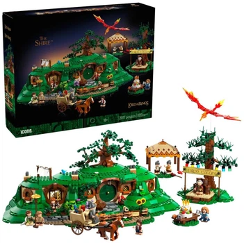 Конструктор The Shire / Шир из Властелина Колец, Дом Бильбо Беггинса, 3D строительный набор 2017 деталей, коллекционная модель 18+