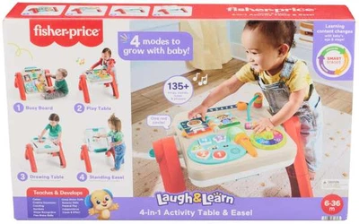 Розвивальний столик Fisher Price «Вчися та смійся!» 4 в 1 JGW88 (194735324521)