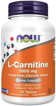 L-карнітин Now Foods L-Carnitine 1000 мг 50 таблеток (ARE-576234)