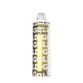 Спрей камуфляж для швидкої зміни кольору волосся Золотий Immortal Infuse One Day Hair Color Spray GOLD NIGHT 200 мл