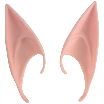 Накладки на уши, NOVELTY GIANT, Pointy Ear Wrap Latex, бежевые, эльф/фея/инопланетянин, LARP без клея