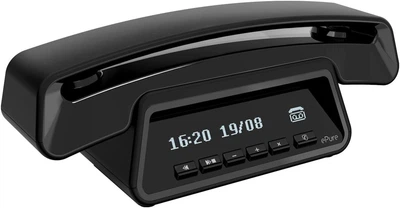 Телефон бездротовий DECT Alcatel ePure Premium чорний з автовідповідачем блокуванням викликів графічним дисплеєм та функцією Hands-Free