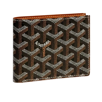 Кошелек Goyard черно-рыжего цвета 11 × 9,7 см
