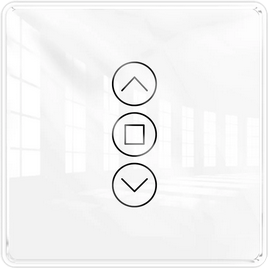 Розумний перемикач ролет Moes Wi-Fi Tuya Білий (WRS-EUC-3D)