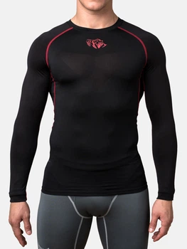 Компрессионная футболка Air Motion Long Sleeve Black Red XXL Цвет Красный (501007-134-XXL)