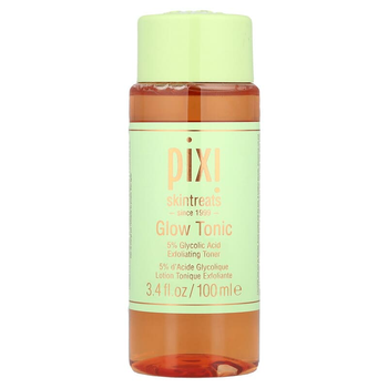 Відлущуючий тонік з гліколевою кислотою Pixi Beauty, Skintreats "Glow Tonic" засіб що надає сяйва для всіх типів шкіри обличчя, без спирту (100 мл / 3,4 рідк. унції)