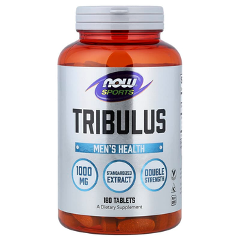 Трибулус NOW Foods, Sports "Tribulus" якорцы стелющиеся для повышения тестостерона, 1000 мг (180 таблеток)
