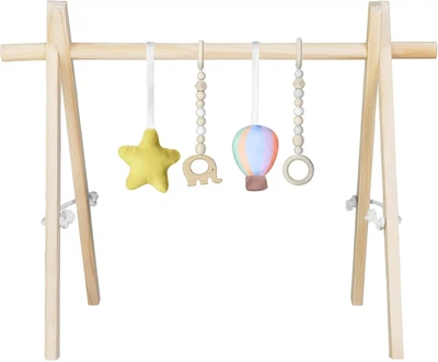 Деревянный игровой тренажер Baby Gym Lionelo Anis Beige (LO-ANIS)
