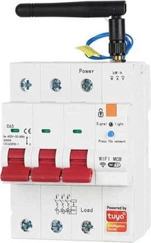 Przełącznik Tuya Smart Circuit Breaker, 3P, Wi-Fi, RS485, 63A (HS084066)