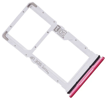 Держатель Sim-карты и карты памяти Motorola XT2347 Moto G84 красный Viva Magenta на две Sim-карты High Copy