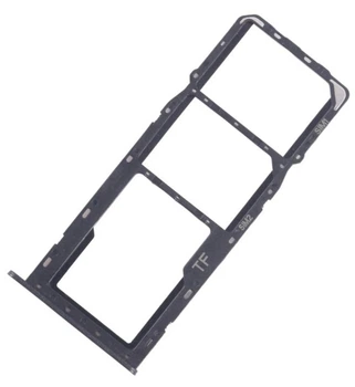 Держатель Sim-карты и карты памяти ZTE Blade A35 /A55 черный Starry Black на дві Sim-карти High Copy