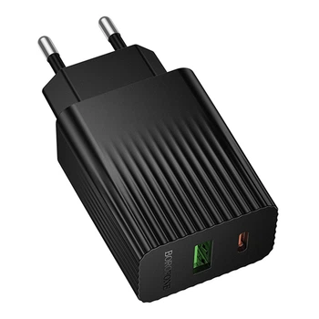 Сетевое Зарядное Устройство Borofone BAS76A 1USB-C/1USB PD/QC 30W Черный