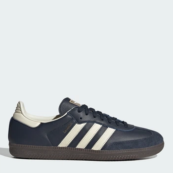 Чоловічі кеди шкіряні низькі Adidas Samba Og ID2056 43.5 (9UK) 27.5 см Night Navy (4066755695126)