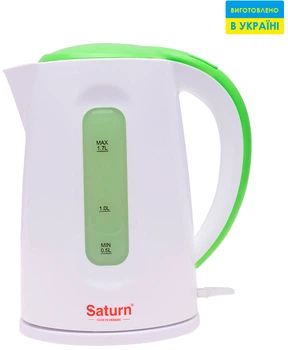 Електрочайник SATURN ST-EK8439U White/Green