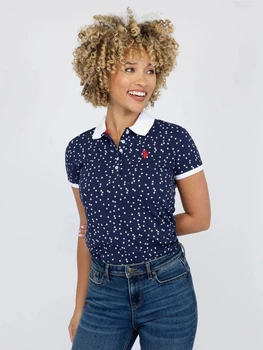 Поло жіноче U.S. Polo Assn 215691-ZH00A(Classic Navy) XS Синє (786660337716)
