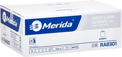 Паперові рушники Merida Top Automatic Maxi одношарові в рулоні з адаптером 250 м 6 шт (5908248111197)