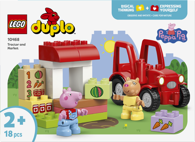 Конструктор LEGO DUPLO Peppa Pig Трактор і ринок 18 деталей (10468)
