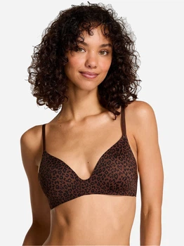 Бюстгальтер без косточек с Push-up бесшовный Victoria's Secret 121477798 36B Коричневый (1159854195)