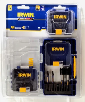 Набір бітів Irwin Impact Pro Performance Torx у кейсі з двома тримачами 44 шт. (IW6061622)