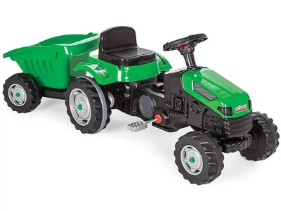 Трактор дитячий на педалях з причепом PILSAN Active Tractor 07-316 зелений