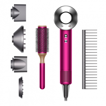 Фен Dyson Supersonic фуксия HD03 Brush Kit