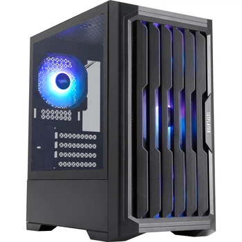 Корпус 1stPlayer H2-BK-4F7 Black без БЖ