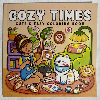 Розмальовка антистрес Cute coloring book Cozy Times 24 сторінки