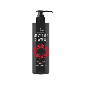 Чоловічий шампунь для миття волосся та бороди Anagana Professional 250 мл (3710245170346)