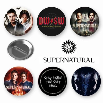 Набор закатный значков Supernatural Сверхъестественное 6 шт (ЗН00340)