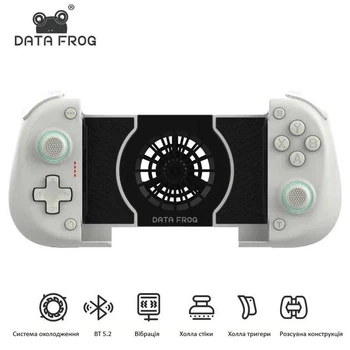 Бездротовий геймпад Data Frog X3 White з системою охолодження для Android, Nintendo Switch, Pc (DFX3)