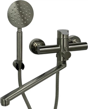 Смеситель для ванны Grace Grof-501 Long Steel с душевым гарнитуром