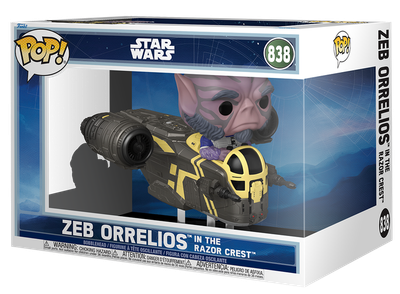 Фігурка Funko Pop! Star Wars: Rides Deluxe Zeb Orrelios in the Razor Crest 92565 13.5 см (889698925655)