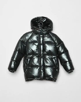 Пуховик блискучий для дівчинки X-Woyz DT-8320-12 60075 116 см зелений