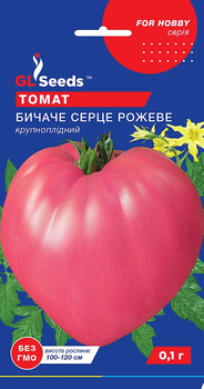 Семена Томата Бычье сердце розовый (0.1г), For Hobby, TM GL Seeds