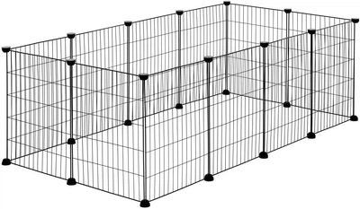 Kojec dla zwierząt Springos PA1086 143x71x46 cm Czarna (5908455310154)