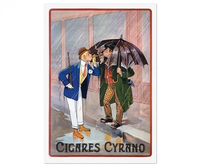 Постер CP Сигары Сирано 1920-е, Винтаж 42х60 см (415)