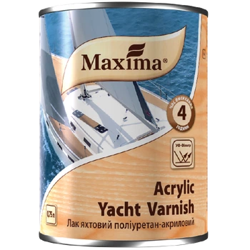 Лак яхтенный Maxima полиуретан-акриловый Глянец 0,75л