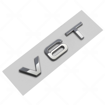 Эмблема шильдик надпись цифры на багажник AUDI V6T ХРОМ 8K0-853-601
