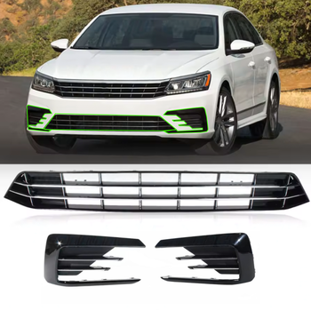 Комплект решёток переднего бампера для Volkswagen Passat B8 R-Line (USA) 2016–2019 561-853-671-F