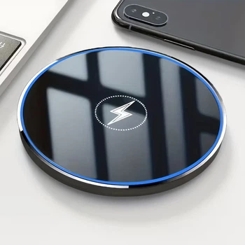 Беспроводное зарядное устройство 15W Быстрая зарядка FREE Electronics. Для iPhone и Андроид