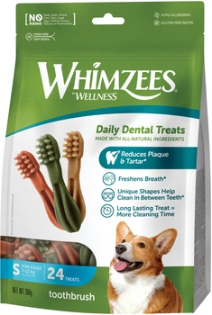 Ласощі Whimzees Toothbrush у формі зубної щітки для собак S 24 шт (8718627750667)