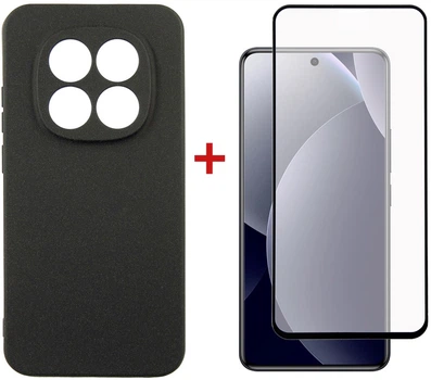Комплект чехол для смартфона + стекло Dengos Carbon для Xiaomi Redmi Note 15 Pro 5G Black (DG-KM-186)