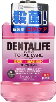 Ополіскувач для ротової порожнини Rocket Soap Medicated Dentalife Total Care Dental Rinse Strong Mint Антибактеріальний Охолоджуюча мʼята 1 л (4571113808303)