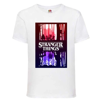 Футболка детская Очень странные дела (Stranger Things 0029) белая 140 см