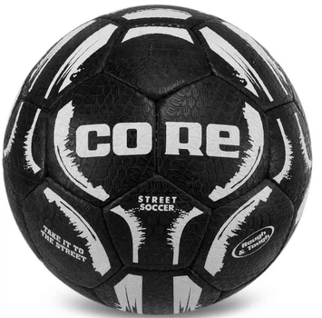 М'яч для вуличного футболу Core Street Soccer Чорно-білий (розмір 5) FB-7943